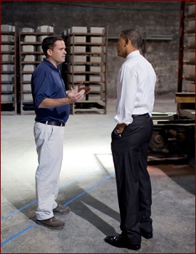 Brendan Quinn and President Obama