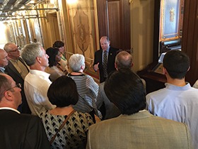 Congressman Reid Ribble (R-WI) gave the South of 40 members a tour of the U.S. Capitol building.