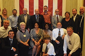 Attendees of the South of 40 Conference are shown with Congressman Reid Ribble (R-WI).