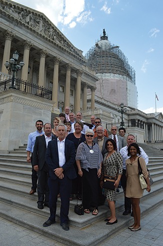 South of 40 group on the steps of the U.S. Capitol building.