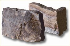 Shown are a thin stone flat piece and corner piece.