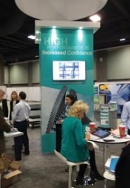 The Dow Corning booth was buzzing with networking and product education.